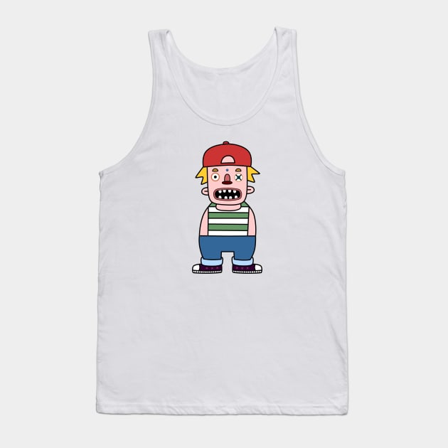 Cool Guy Tank Top by mrmomoart